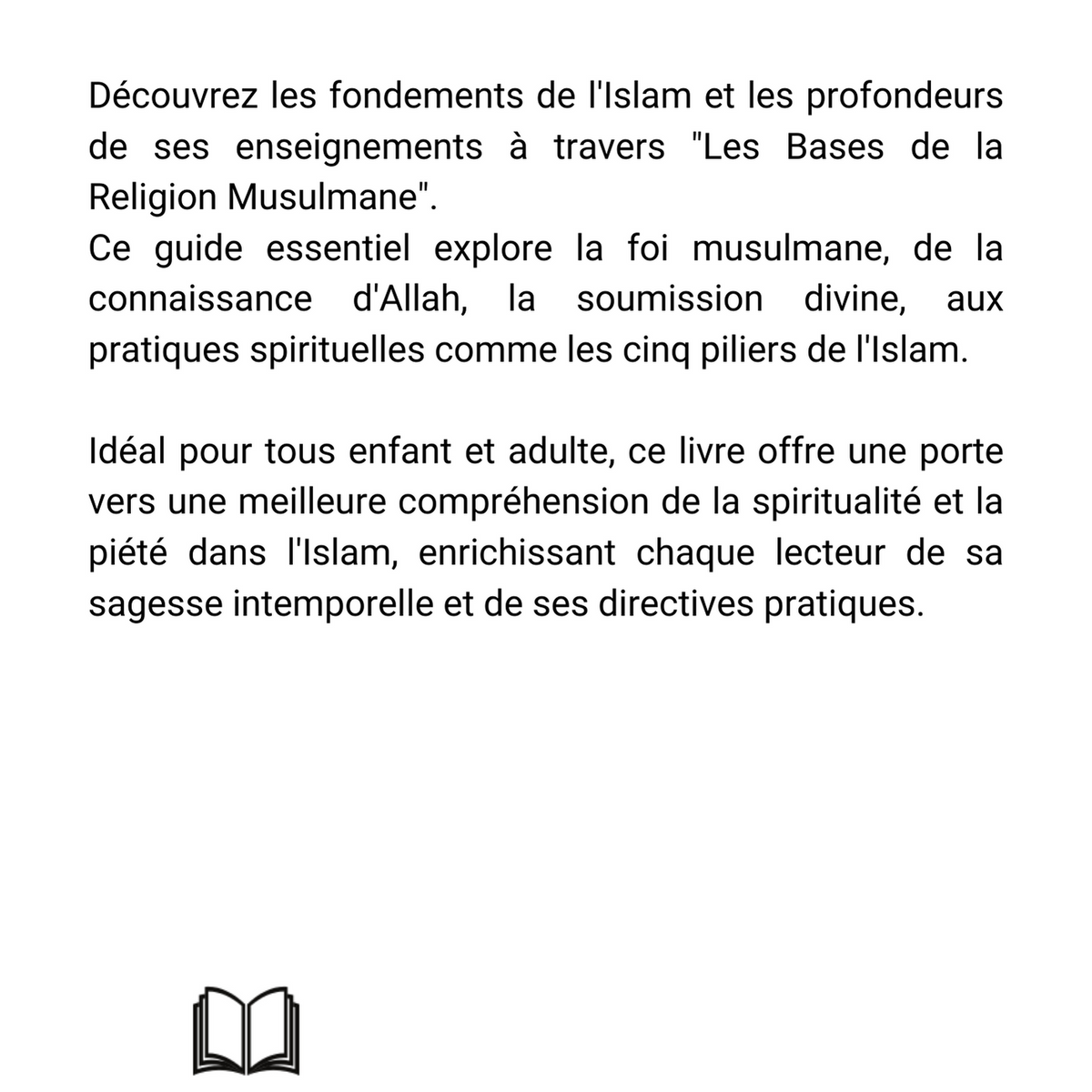 Les bases de la religion musulmane